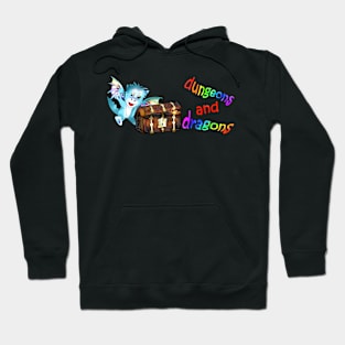 cute dnd dragon and mimic chest Hoodie